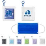 Single 3-Ply Mask Pack in PEVA Zip Bag -  