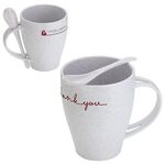 Sip N Stir 12 oz Bamboo/Polypropylene Mug with Spoon -  