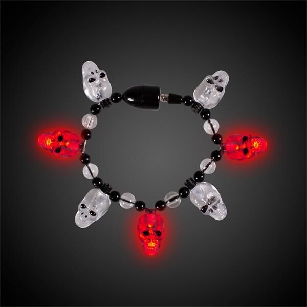 Main Product Image for Skull Bead LED Bracelet