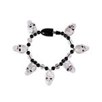 Skull Bead LED Bracelet -  
