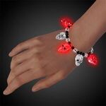Skull Bead LED Bracelet -  