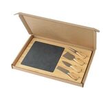 Slate Cheese Board Gift Box Set -  