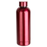 Sleek-Sip 17 oz Vacuum Insulated Stainless Steel Bottle - Metallic Red