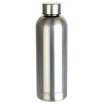 Sleek-Sip 17 oz Vacuum Insulated Stainless Steel Bottle - Metallic Silver