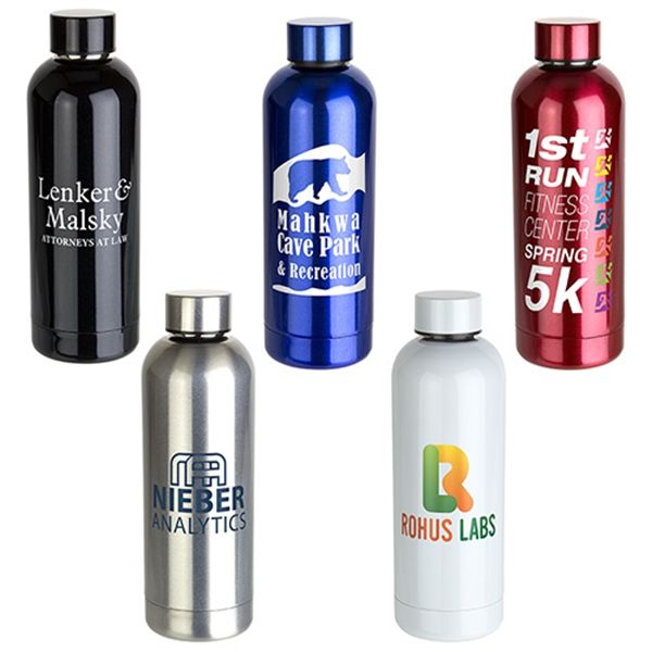 Main Product Image for Sleek-Sip 17 oz Vacuum Insulated Stainless Steel Bottle