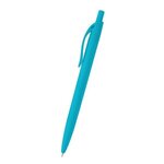 Sleek Write Rubberized Pen - Light Blue