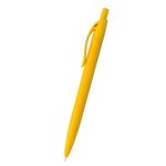 Sleek Write Rubberized Pen - Yellow