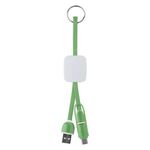 Slide Charging Cables on Key Ring -  
