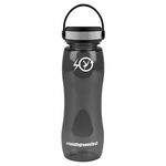 Slim - 25 oz. Bottle EZ Grip Lid - Transparent Smoke