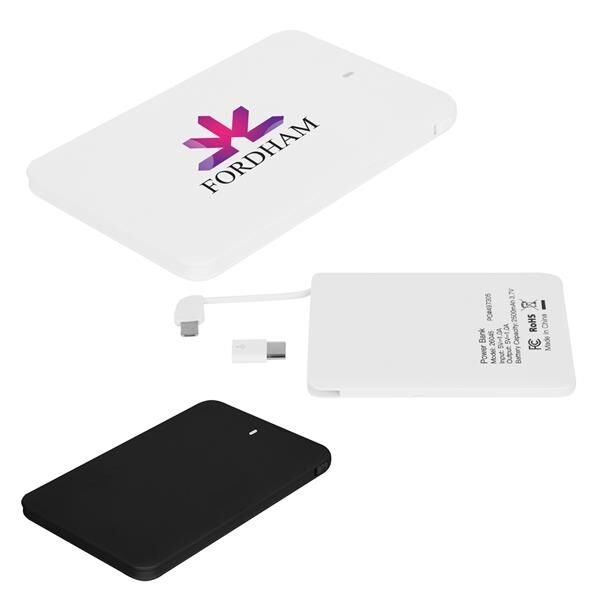 Main Product Image for Slim 2500 Mah 3-In-1 Power Bank