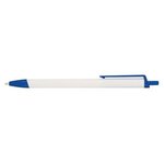 Slim Click Pen - White/ Blue