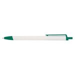 Slim Click Pen - White/ Green