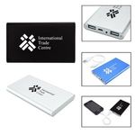 Buy Imprinted Slim Duo Usb Aluminum Power Bank Charger - Ul Certifie