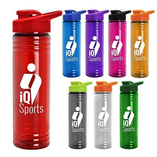 Main Product Image for Slim Fit 24 Oz Water Bottles - Drink Thru Lid