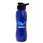 Slim Grip - 25 oz. Metalike Bottle-Drink-Thru Lid - Blue