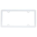 Slim Line License Plate Frame - White