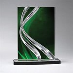 Small Award - Clear with Green