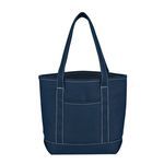Small Cotton Canvas Yacht Tote Bag -  