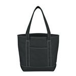 Small Cotton Canvas Yacht Tote Bag -  