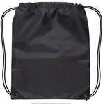 Small Drawstring Backpack - Black