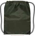 Small Drawstring Backpack - Dark Green