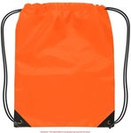 Small Drawstring Backpack - Neon Orange