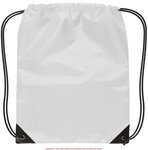 Small Drawstring Backpack - White