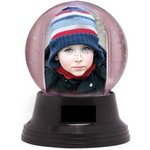 Small Light Up Snow globe -  Black