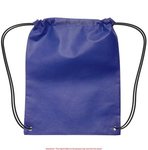 Small Non-Woven Drawstring Backpack - Royal Blue