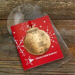 Small Signature Round Ornament - Bronze