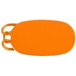 Small Silicone Luggage Tag - Neon Orange