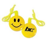 Smile Face Bubble Necklace - Yellow