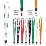 Smooth Dye-Sublimation Lanyard With J-Hook -  
