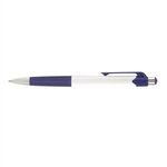Smoothy Classic Pen - White-navy Blue