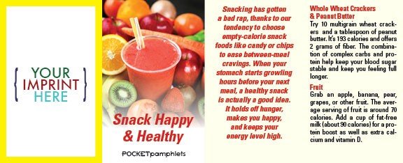 Main Product Image for Snack Happy & Healthy Pocket Pamphlet USA Made
