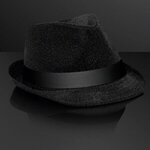 Snazzy Fedora Hat with Black Bands (NON-Light Up) -  