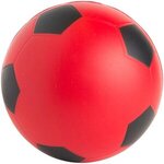 Soccer Ball Squeezies(R) Stress Reliever - Red-black