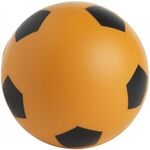Soccer Ball Squeezies® Stress Reliever - Orange-black