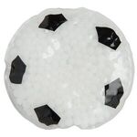 Soccer Gel Bead Hot/Cold Pack - White-black