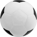 Soccer Squishy Squeeze Memory Foam Stress Reliever - White - Soccer