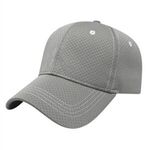 Soft Textured Polyester Mesh Cap - Gray