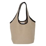 Soft Touch Juco Shopper - Natural-black