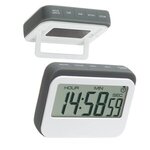 Soft Touch Widescreen Kitchen Timer/Clock - Gray