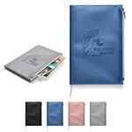 Buy Advertising Softbound Metallic Foundry Journal With Zipper Pocke