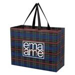 Soho Tartan Laminated Non-Woven Shopper Bag - Multi Color