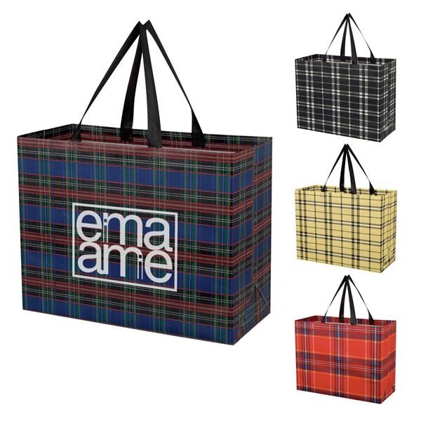 Main Product Image for Tartan Laminated Non-Woven Shopper Bag