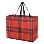 Soho Tartan Laminated Non-Woven Shopper Bag -  