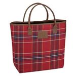 Soho Tote Bag - Red With Navy