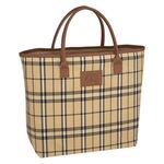 Soho Tote Bag - Tan With Black