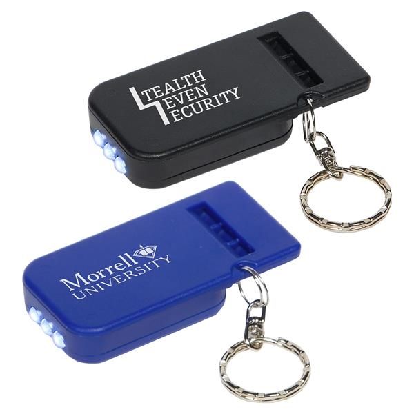 Main Product Image for Marketing Solar Powered Light & Whistle Key Chain
